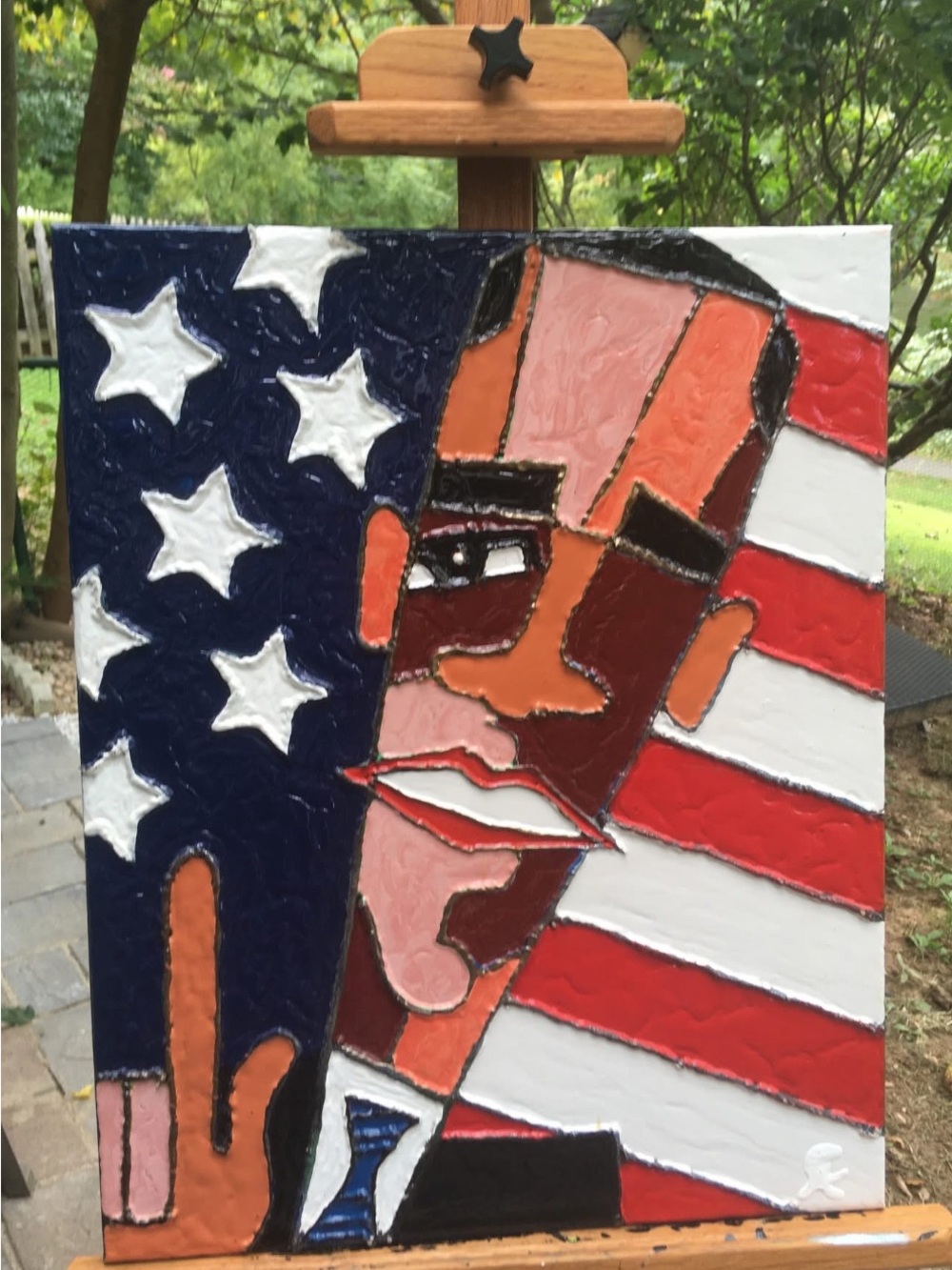 Barack Obama painting.